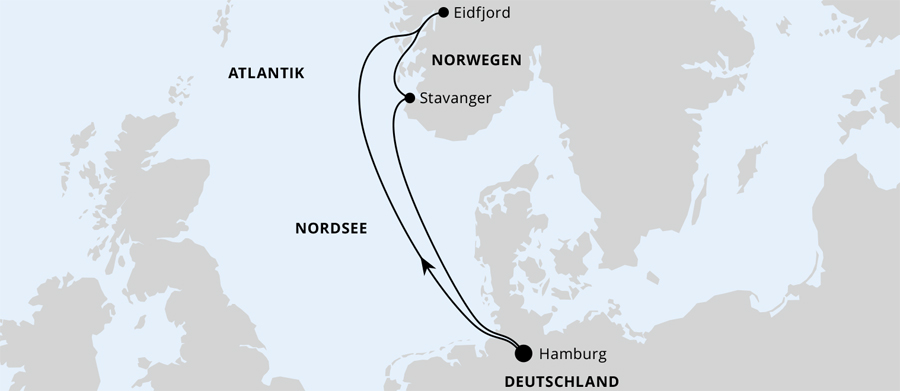 AIDAprima - Norwegens Fjorde
