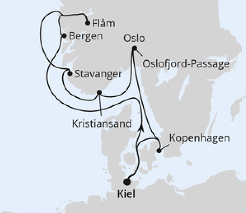 AIDAprima - Norwegens Fjorde