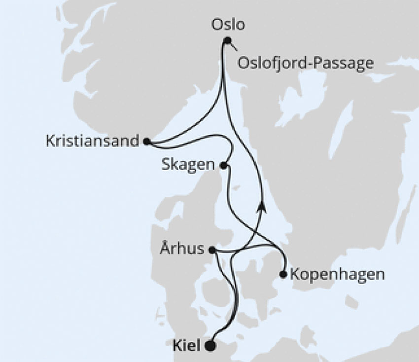 AIDAprima - Norwegens Fjorde