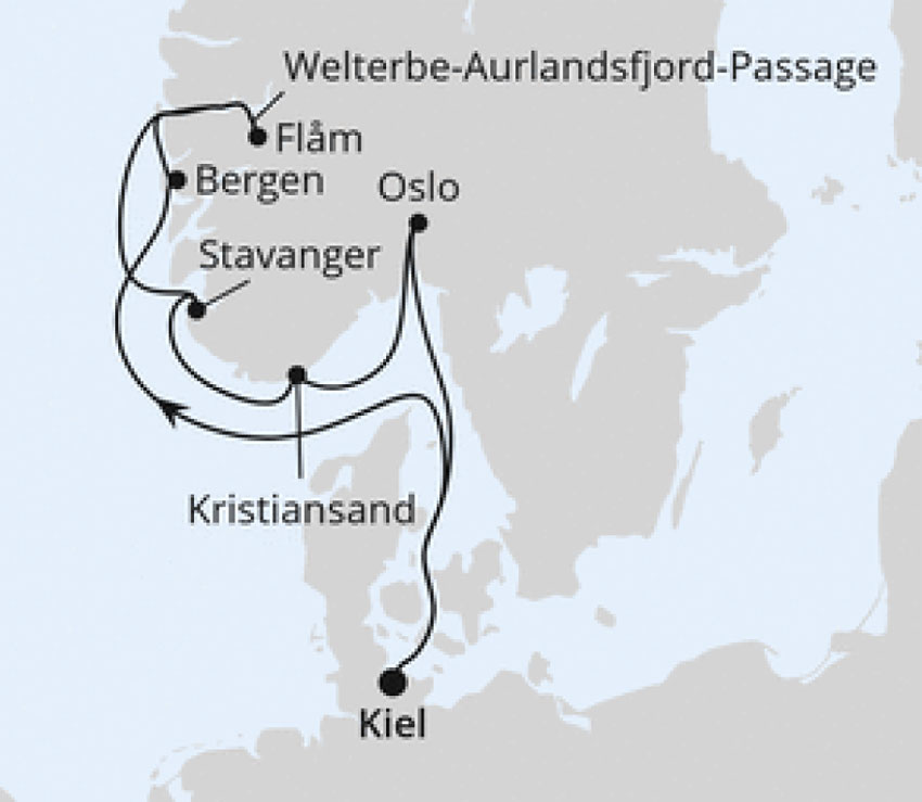 AIDAprima - Norwegens Fjorde