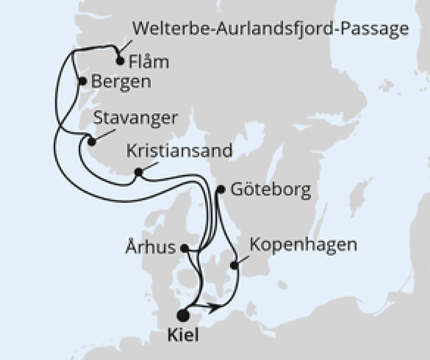 AIDAprima - Norwegens Fjorde