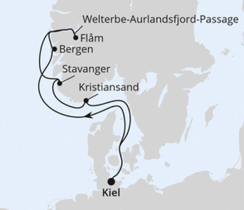 AIDAprima - Norwegens Fjorde