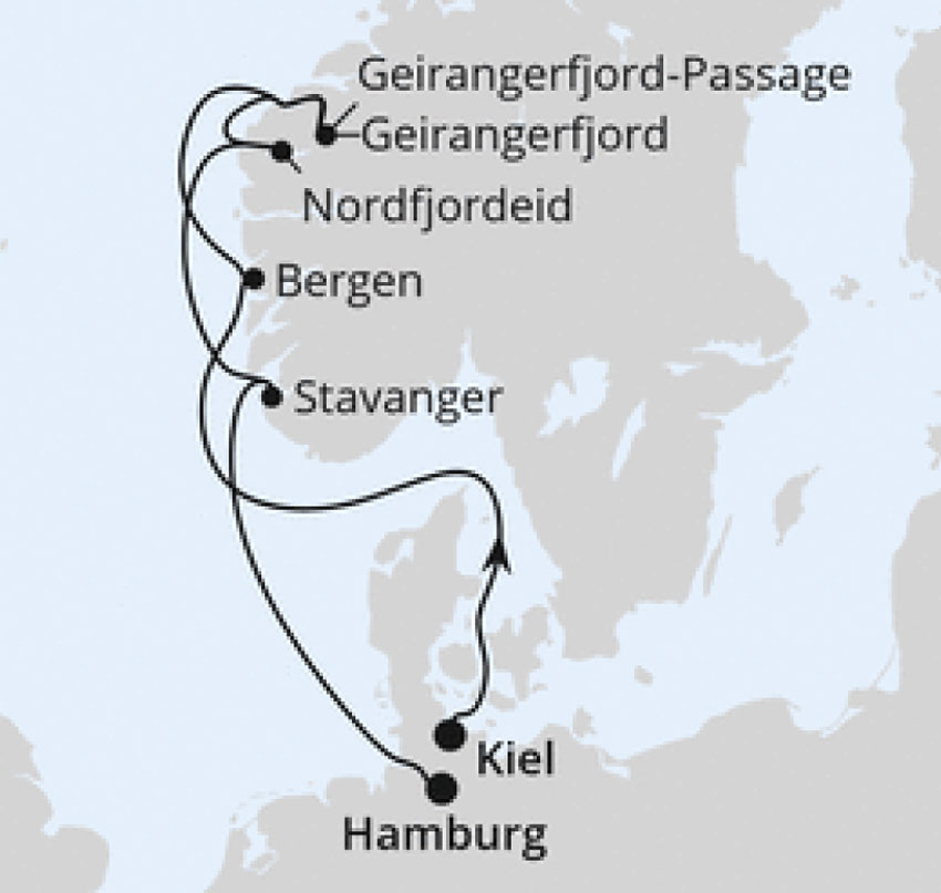 AIDAprima - Norwegens Fjorde