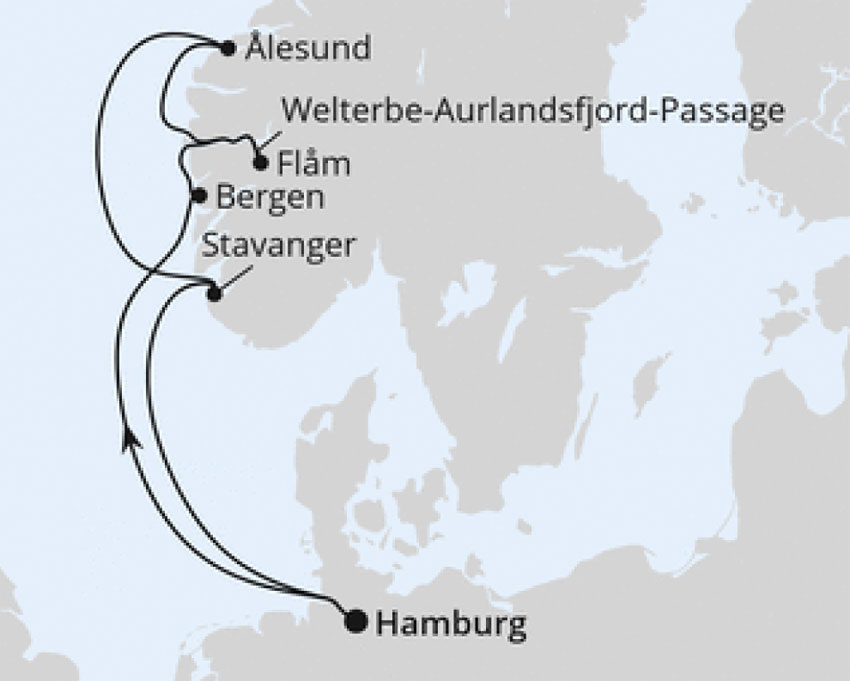 AIDAprima - Norwegens Fjorde
